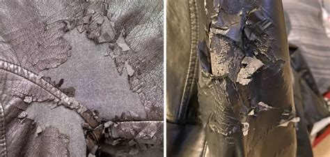 fake leather peeling repair on clothing|stop faux leather from peeling.